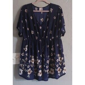 Siren Lily  Tops Blouse Women 2X, Polyester, Floral, Bohemia, Spandex.